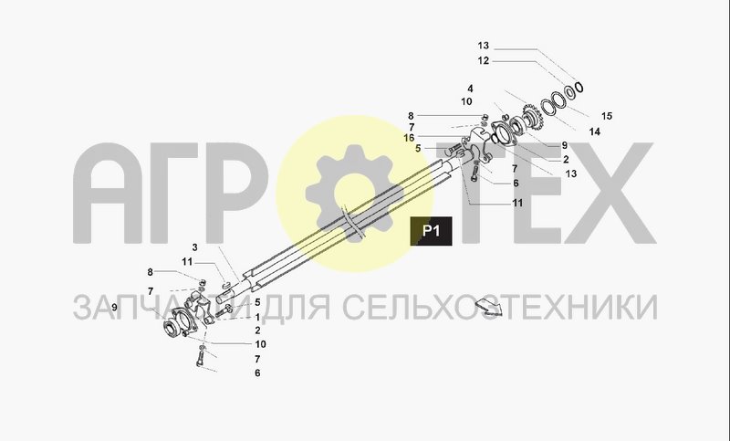 Чертеж ROLLER BLADE P1 FOR ROLLER R4