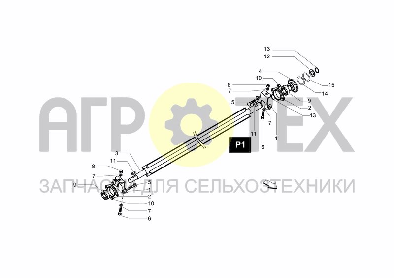 Чертеж ROLLER BLADE P1 FOR ROLLER R4