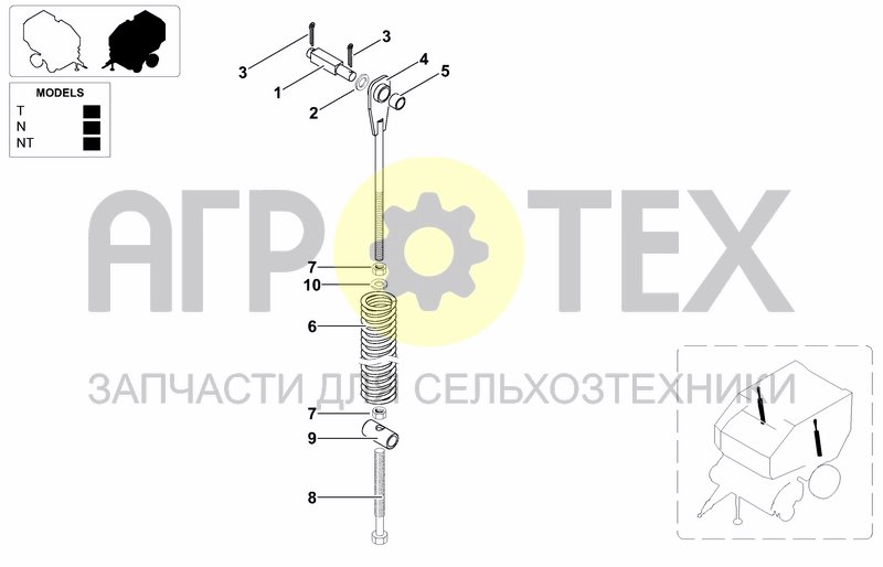 Чертеж BELT TENSIONER  X1-X2-X3