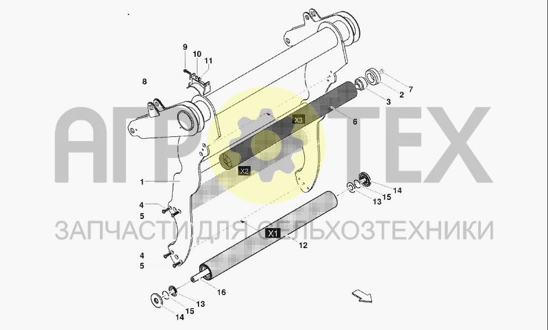 Чертеж BEL TENSIONER X1 - X2 - X3