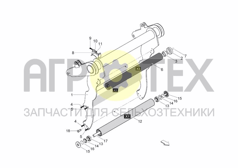 Чертеж FRAME TENSIONER