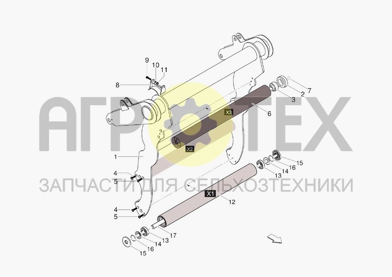 Чертеж TENSIONER FRAME