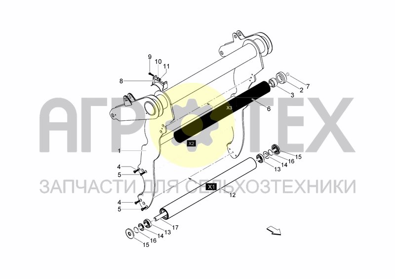 Чертеж TENSIONER FRAME