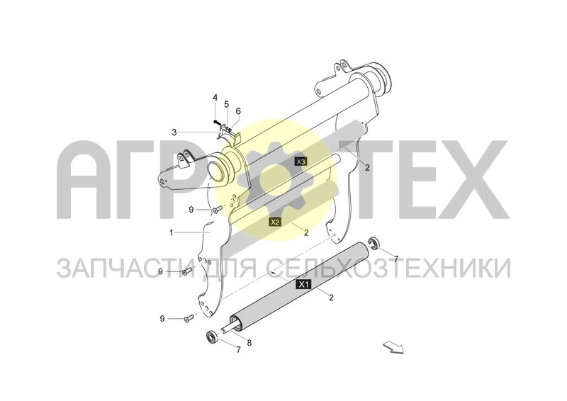 Чертеж FRAME TENSIONER