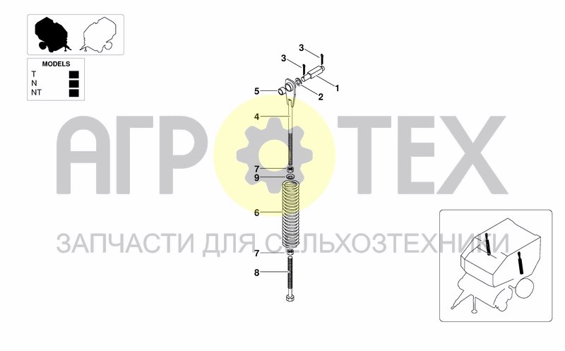 Чертеж BELT TENSIONER X1-X2