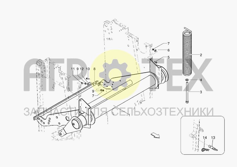 Чертеж BELT TENSIONER