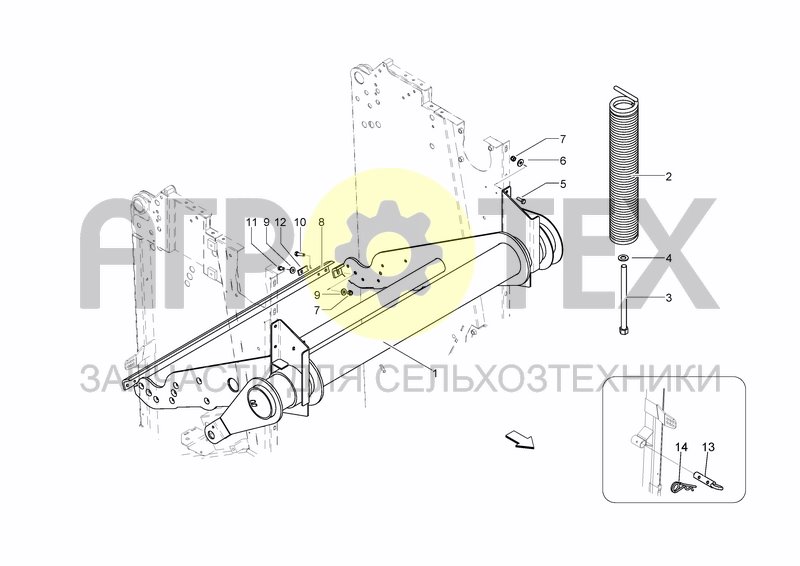 Чертеж BELT TENSIONER