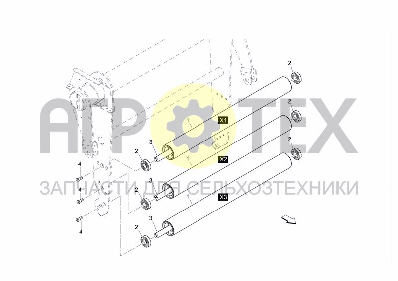 Чертеж ROLLER X1 - X2 - X3