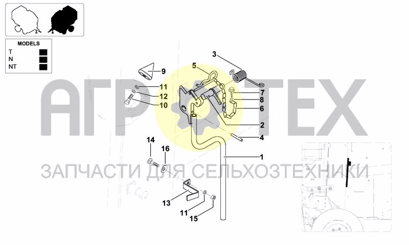 Чертеж LOCKING PLATE FOR BELTS TENSIONER