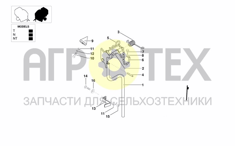 Чертеж LOCKING PLATE FOR BELTS TENSIONER