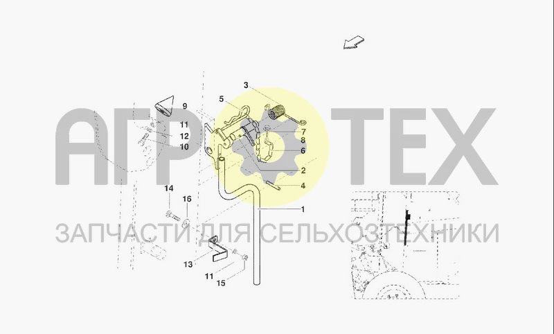 Чертеж LOCKING PLATE FOR BELTS TENSIONER