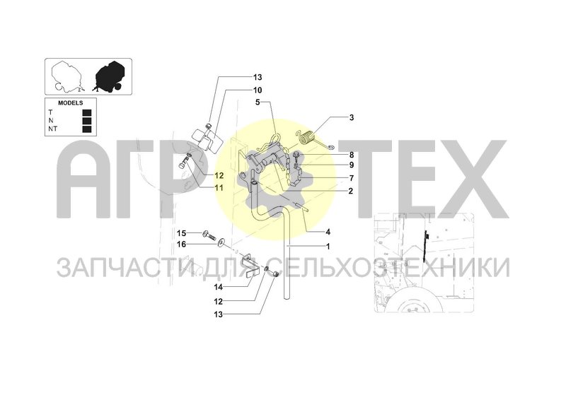 Чертеж LOCKING PLATE FOR BELTS TENSIONER