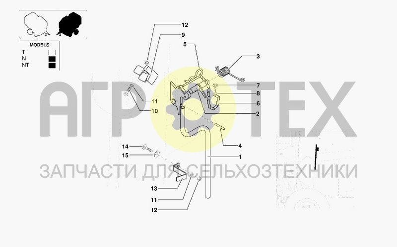 Чертеж LOCKING PLATE FOR BELTS TENSIONER