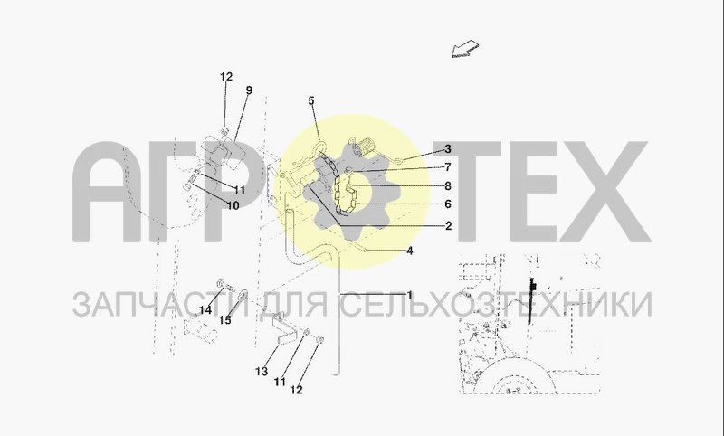 Чертеж LOCKING PLATE FOR BELTS TENSIONER