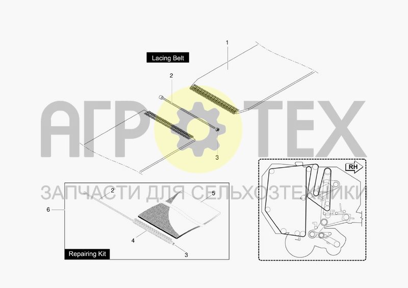 Чертеж LACING BELT