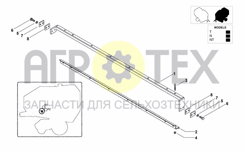 Чертеж CONTAINING CANVAS R2 - R3