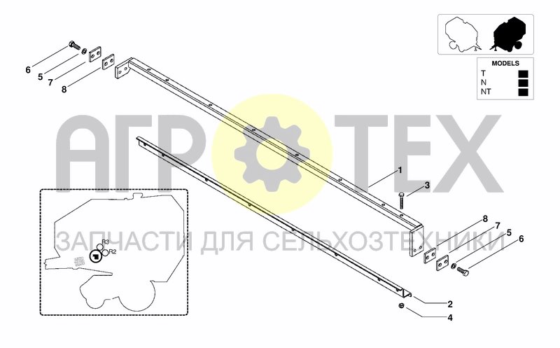 Чертеж CONTAINING CANVAS R2 - R3