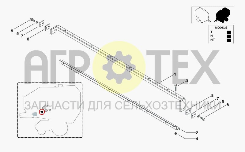 Чертеж CONTAINING CANVAS R2 - R3