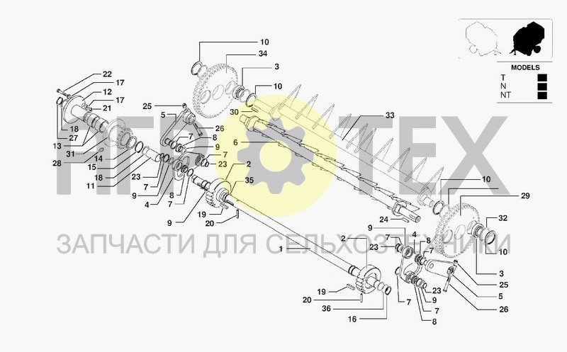 Чертеж RAKE FEEDER