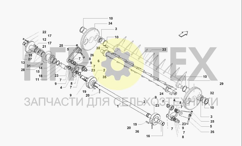 Чертеж RAKE FEEDER