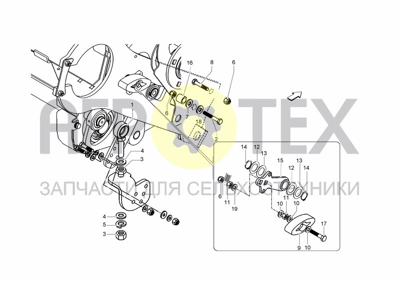 Чертеж RH TENSIONER