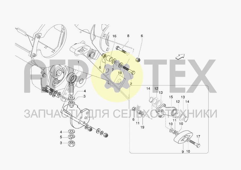 Чертеж RH TENSIONER