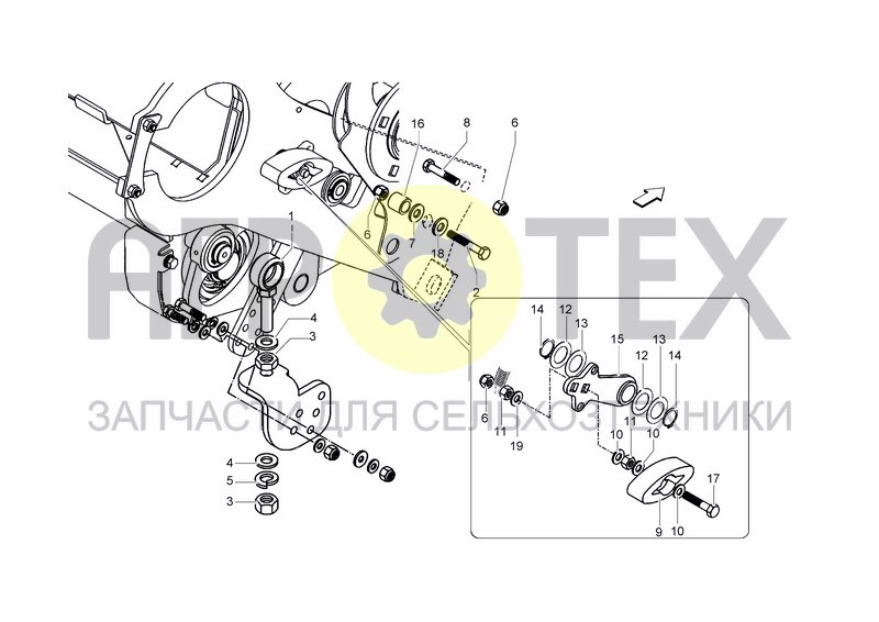 Чертеж RH TENSIONER