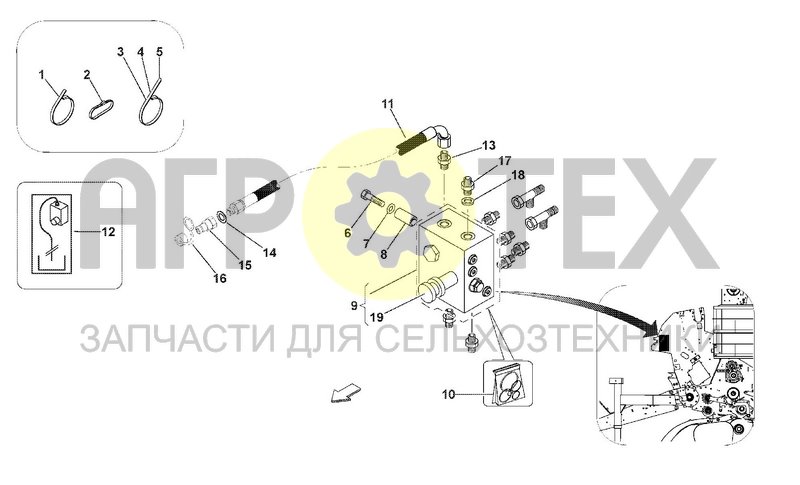 Чертеж HYDRAULIC BLOCK