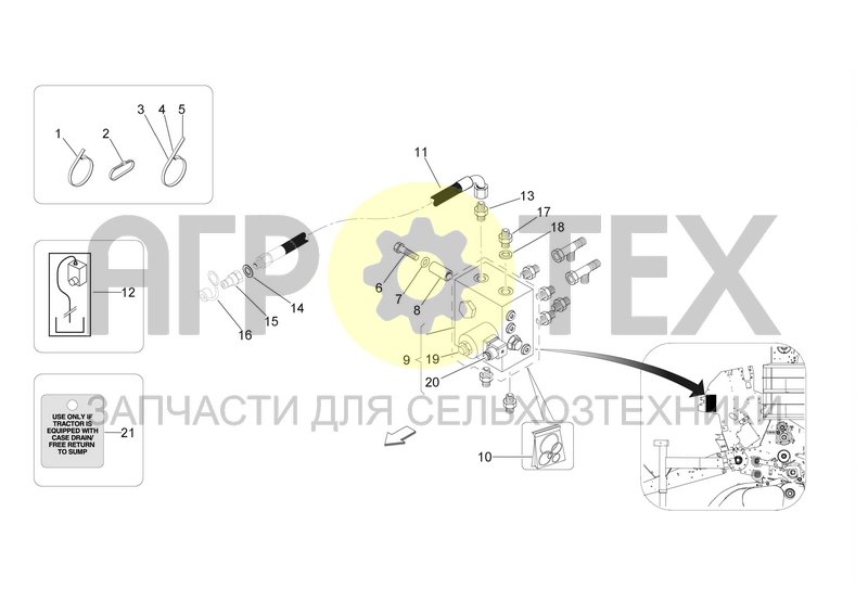 Чертеж HYDRAULIC BLOCK