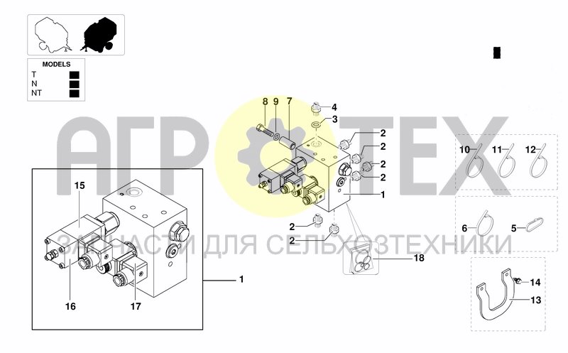 Чертеж HYDRAULIC BLOCK