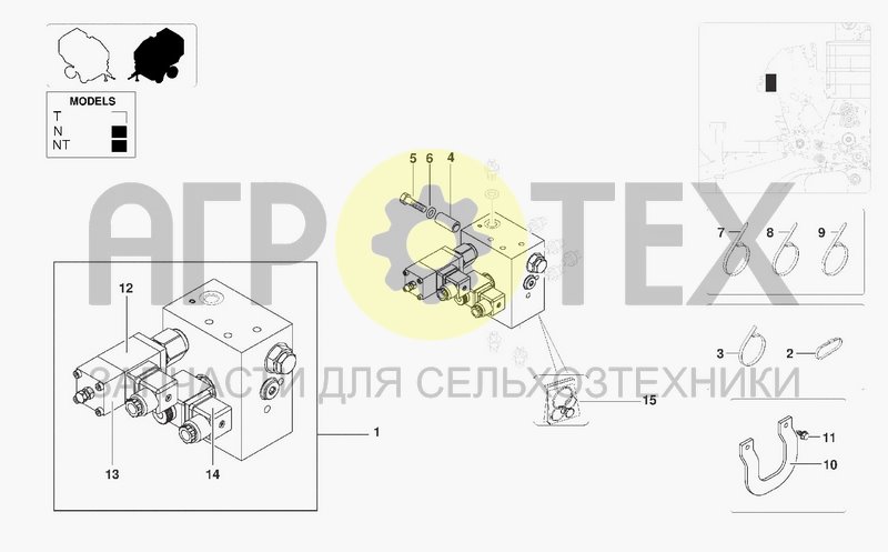 Чертеж HYDRAULIC BLOCK