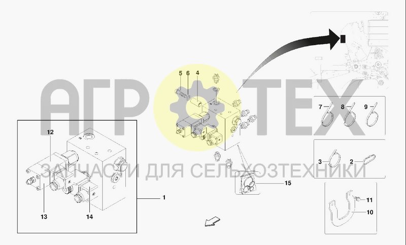 Чертеж HYDRAULIC BLOCK