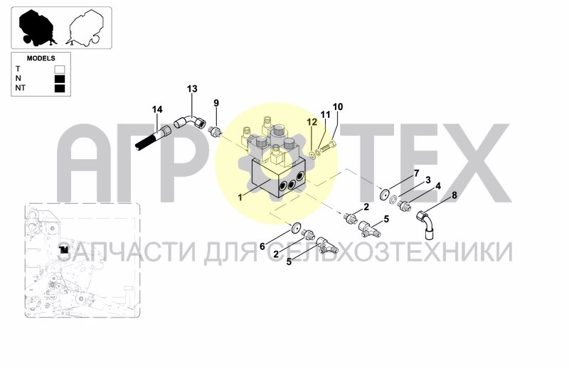 Чертеж HYDRAULIC BLOCK