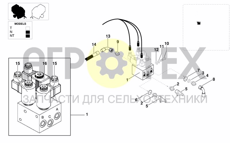 Чертеж HYDRAULIC BLOCK