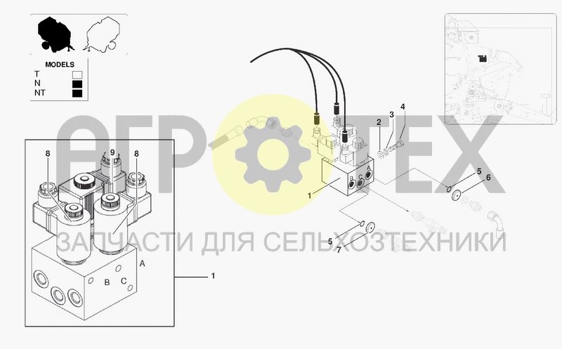 Чертеж HYDRAULIC BLOCK