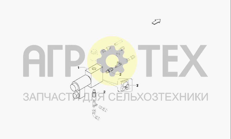 Чертеж HYD. GROUP FOR ROTARY FEEDER WITH DROP FLOOR