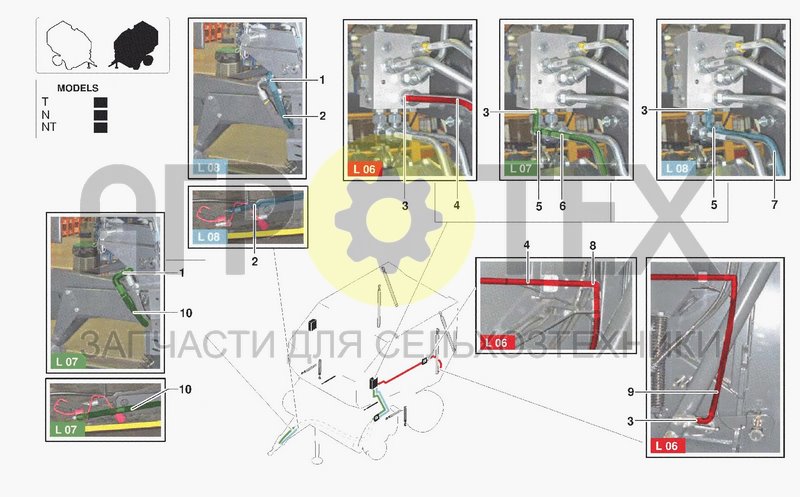 Чертеж HYDRAULIC SYSTEM