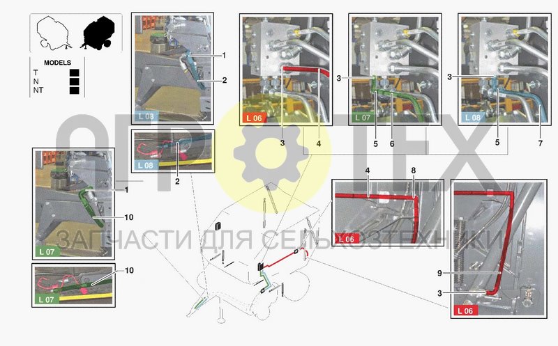 Чертеж HYDRAULIC SYSTEM