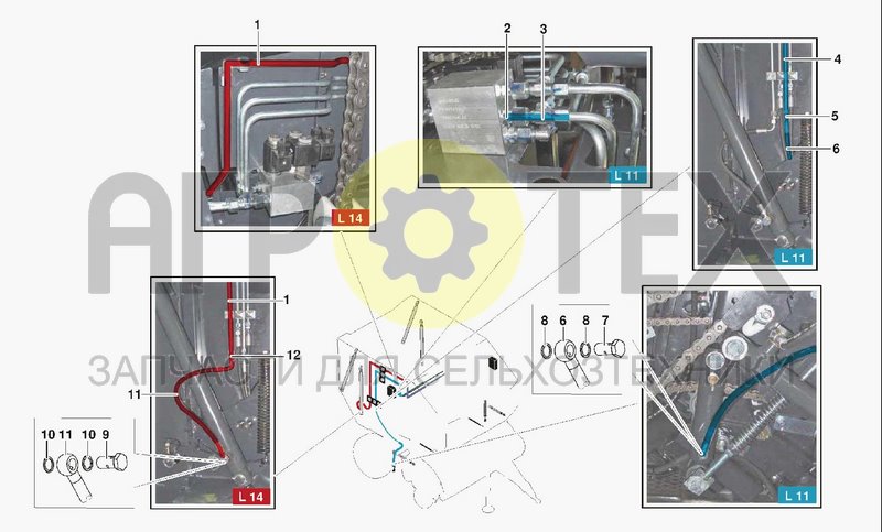 Чертеж HYDRAULIC SYSTEM