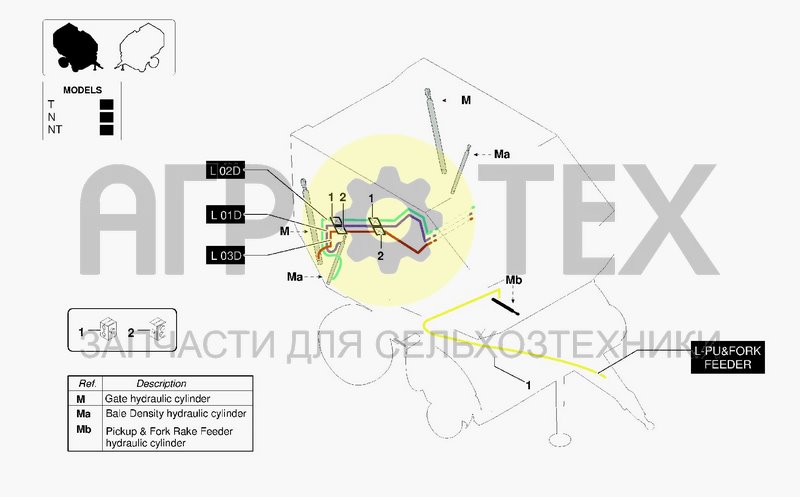 Чертеж HYDRAULIC SYSTEM