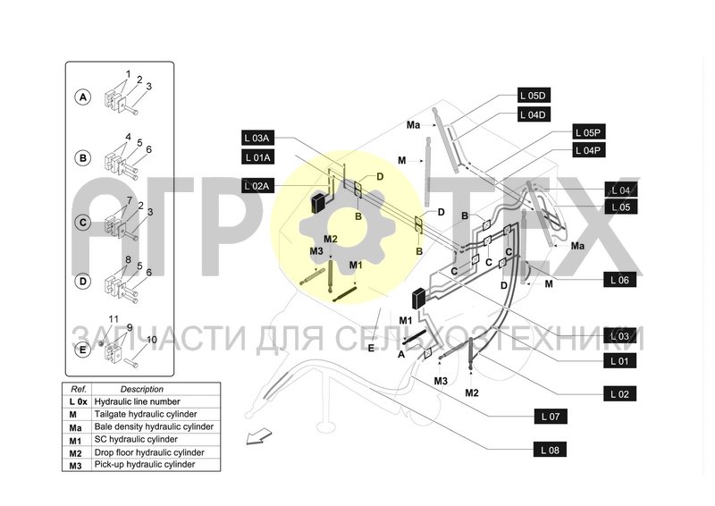 Чертеж LH INDEX