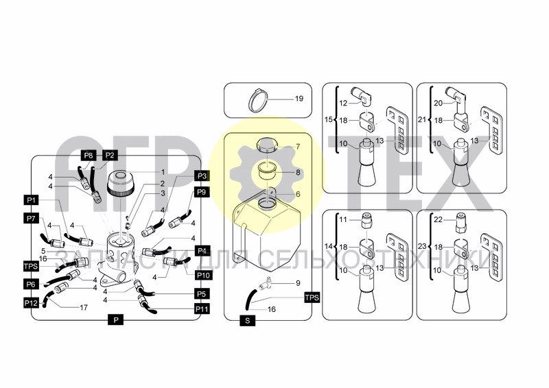 Чертеж CONNECTORS AND BRUSH