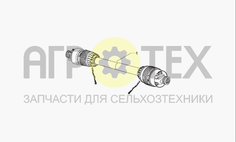 Чертеж PTO DRIVE SHAFT