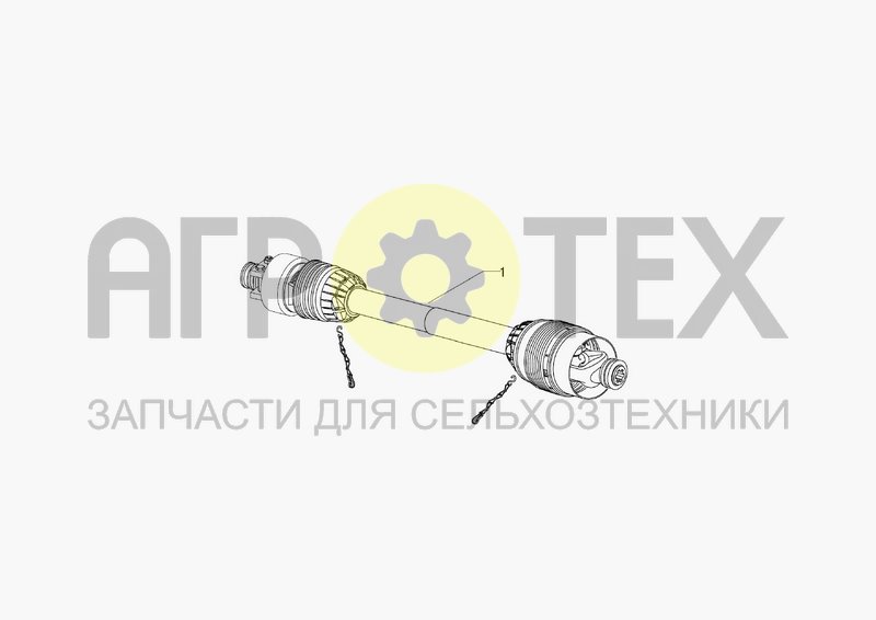 Чертеж PTO DRIVE SHAFT