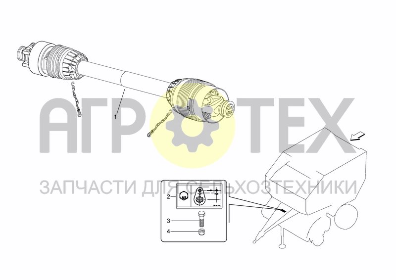 Чертеж PTO SHAFT