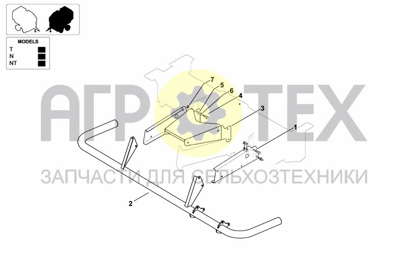 Чертеж PICKUP FRONT GUARD