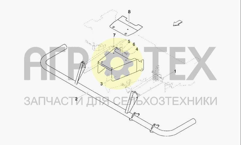 Чертеж PICKUP FRONT GUARD