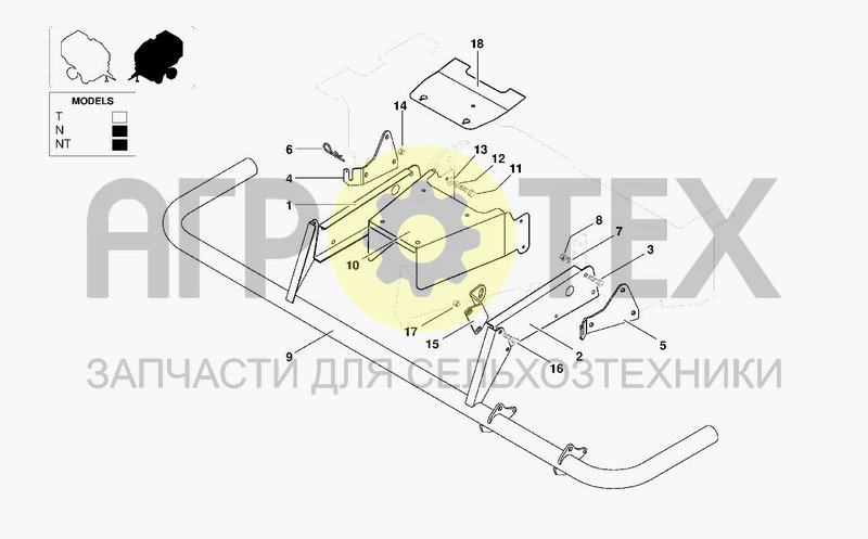 Чертеж PICKUP FRONT GUARD