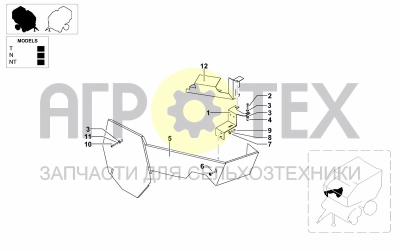 Чертеж TRANSMISSION SIDE GUARD