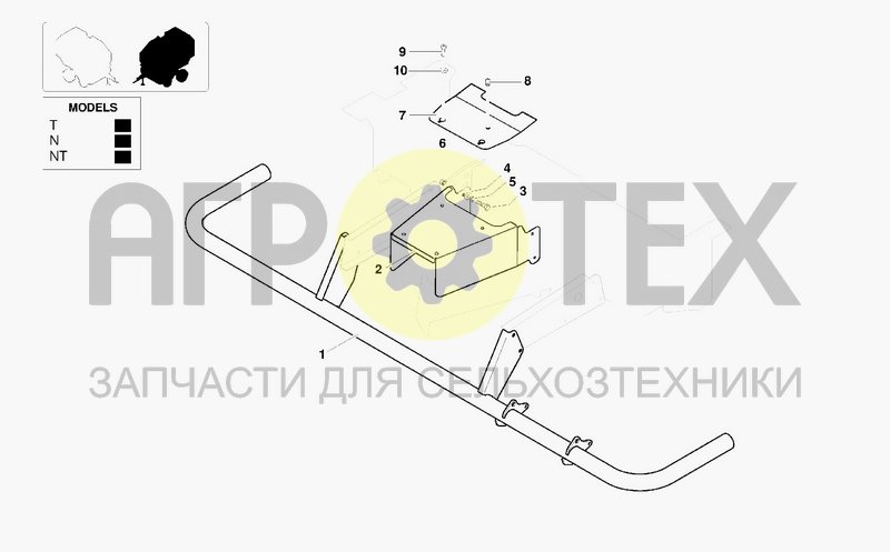 Чертеж PICKUP FRONT GUARD